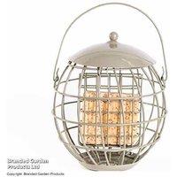 Squirrel-Proof Suet Bird Feeder - Durable Steel, Wildlife-Friendly, Sage Green