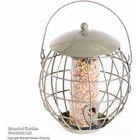 Squirrel-Proof Bird Feeder - Durable Steel, Sage Green, Wildlife-Friendly