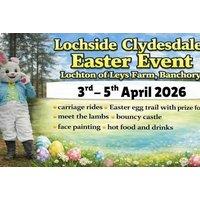 Lamb Meet & Greet Lochside Clydesdales Big Family Easter Weekend - 3rd-5th April 2026 - Easter Trail, Bouncy Castles, Face Painting & More!