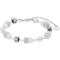 Adjustable Crystal Cube Bead Bracelet - Geometric Red Statement, Lobster Clasp, 15-19cm