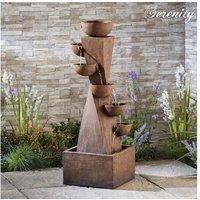 6 Tier Bowl Tower Garden Water Feature - Outdoor Decor Fountain