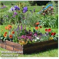 Wooden Raised Garden Bed Planter - 3 Sizes for Flowers & Veg