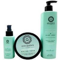 Aloe Vera & Keratin Hair Care Trio for Nourishing, Hydrating, and Smoothing - For All Hair Types