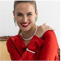 LUXENTER Comega Silver Zircon Bracelet - Elegant Metal Alloy Bangle for Women