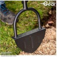 Heavy-Duty Long Handle Lawn Edging Tool - Carbon Steel, Ergonomic T-Handle, Serrated Blade