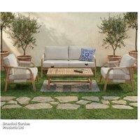 Acacia Aspen 4-Seater Luxury Garden Lounge Set - Weather-Resistant Hardwood & Modern Design