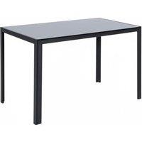 Rectangular Tempered Glass Dining Table - Black