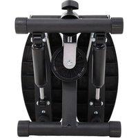 Hydraulic Fitness Stepper with Dual Resistance and LED Tracker - Black