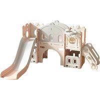 Kids Multi-Activity Indoor Playset - Slide, Basketball Hoop & Ball Pits