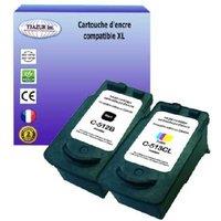 T3AZUR High-Yield Compatible Ink Cartridges for Canon Pixma - Eco-Friendly, Pack of 2