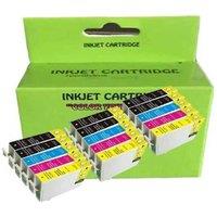 15-Pack Compatible T0715 Ink Cartridges for Epson Stylus SX210/SX215 - Multipack for Vibrant Colour Printing