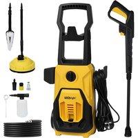 Traderight 1800W Electric Pressure Washer with Nozzles, Hose & Full Cleaning Kit - 135 Bar, 480L/h Flow
