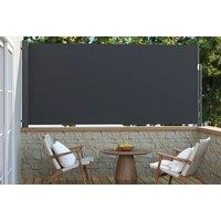 3m Outdoor Patio Retractable Side Awning - Grey