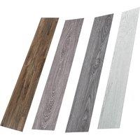 Pack of 36 Self‑Adhesive Flooring Planks - 2 Options & 4 Shades