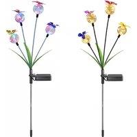 Solar Butterfly Ball Swinging Outdoor Light - 2 Colours