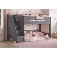 Stepaside Staircase High Sleeper Frame for Kids' Bedrooms - Grey