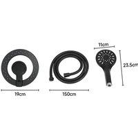 Magnetic Bathroom Shower Set with Rain Shower Head and Handheld Shower Head