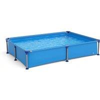 Above Ground Rectangular Metal Frame Pool for Children - 1287L Capacity, 228cm x 159 cm x 42cm