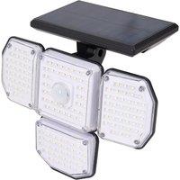 Solar Powered Motion Sensor Wall Light with Rotating Heads