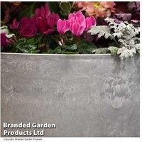 Caesar Marble Effect Bowl Planter - Outdoor & Indoor, 34.5cm