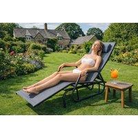 Outdoor Chaise Lounge Glider Chair with Pillow & Armrests (1 or 2 Pack)