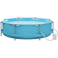 Outdoor Framed Pool Set With Dual Filter Pump - 10FT or 12FT