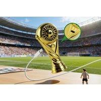 Mini Football Trophy USB Handheld Fan with 3 Speeds