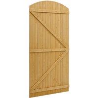 SemiBraced Arched Top Wooden Garden Gate