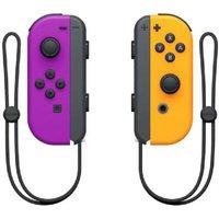 Neon Purple & Orange Joy-Con Controllers for Nintendo Switch - Multiplayer Gaming Accessory