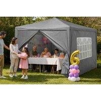 Neo Waterproof 3x3m Gazebo with Windows, Door & Carry Bag