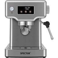 Spector 20 Bar Stainless-Steel Espresso Machine With LCD Touch Control - Silver