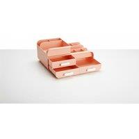 Multifunctional Plastic Desktop Organiser with 3 Drawers & 9 Compartments