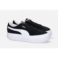 Women's Puma Suede Mayu Trainers in Black and White - Bold Streetwear Look