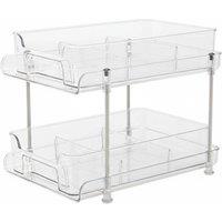 2-Tier Acrylic Skincare Organiser for Makeup, Cosmetics, & Perfume