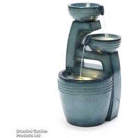 Serenity Faux Ceramic Garden Water Feature - Outdoor Decor, Weather-Resistant Polyresin