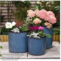 Glazed Cylinder Planter - Modern Outdoor & Indoor Plant Pot (3 Sizes)