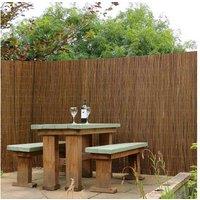 Willow Fence Screening Roll 100x400cm - Natural Privacy Garden Panel