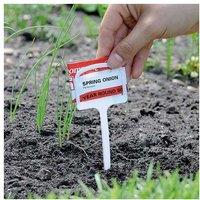 Garden Essentials Heavy-Duty Plastic T Plant Labels - 12.5cm, Weatherproof, Reusable, Pack of 10