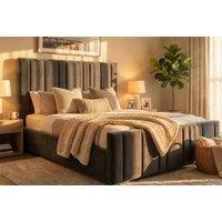 Lisbon Upholstered Bed with Mattress for Supreme Comfort & Style