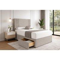 California Divan Bed with Mattress - 6 Sizes, 7 Colours & Optional Storage