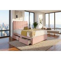 PRICE DROP! Panel Divan Bed With Mattress & Optional Storage - 6 Sizes & 6 Colours