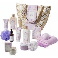 15-Piece Lavender Scented Spa Bath Set with Aromatic Accessories
