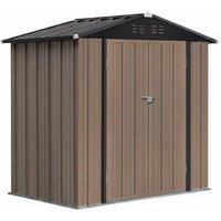 6ft x 4ft Galvanised Steel Lockable Apex Metal Shed