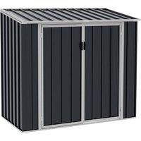 5x2.8ft Outdoor Metal Storage Shed for Rubbish Bins