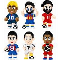 World Cup- Football Player Building Block Set - 2, 4, or 6 Pack Collectible Sets