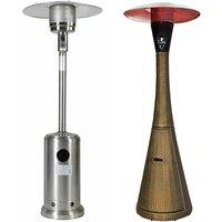 13KW Mushroom Patio Heater - Steel or Rattan Mushroom Designs!
