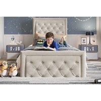 PRICE DROP! Diamond Cloud Upholstered Kids Bed