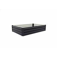 Galvanised Steel Raised Garden Bed with Open Bottom Design