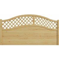 6ft x 4ft Lattice Top Wooden Outdoor Garden Fence Panel