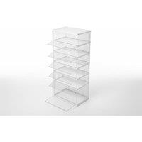 PRICE DROP! 6-Tier Foldable Storage Box with Magnetic Doors and Clear Panels